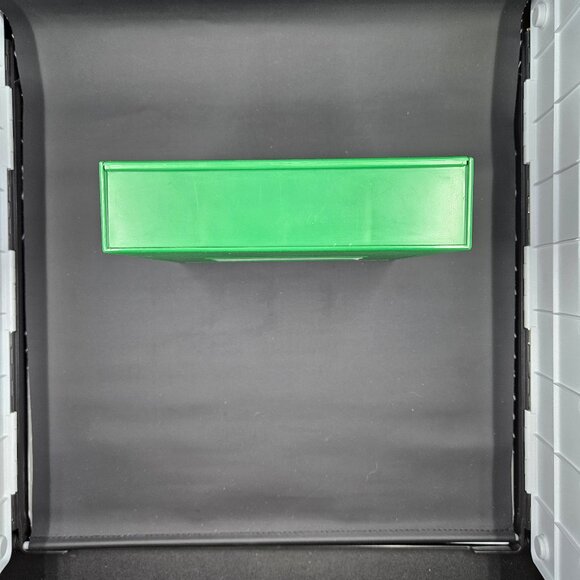 Vintage 80's FLIP'N'FILE 10 Green 5-1/4" Floppy Disk Diskette Storage Case - Picture 5 of 16